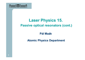 Laser physics 15