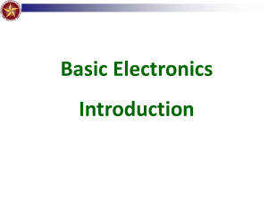 Basic Electronics Introduction Presentation