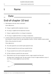 Physics Chapter 10 test-1