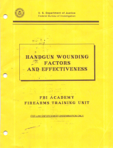 FBI Handgun Wounding Paper 1989