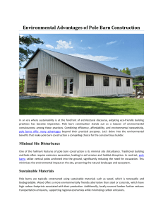 Environmental Advantages of Pole Barn Construction