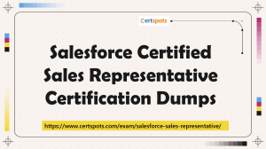 Salesforce Sales Representative Certification Dumps