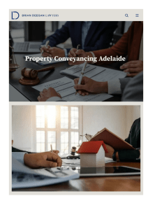 Property Conveyancing Adelaide