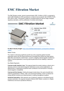 EMC Filtration Market Size, Business Revenue Forecast, Leading Competitors And Growth Trends 2030