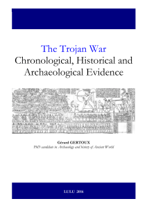The Trojan War Chronological Historical