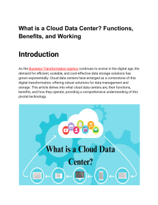 What is a Cloud Data Center? Functions, Benefits, and Working