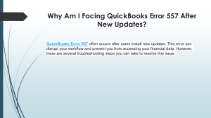 Simple guide to resolve QuickBooks Error 557