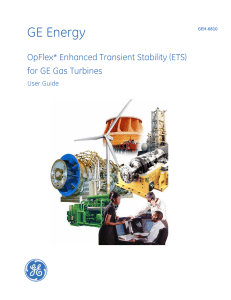 GEH-6810 OpFlex Enhanced Transient Stability (ETS) for GE Gas Turbines