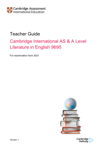 9695 Teacher Guide (for examination from 2021)