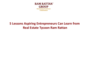 5 Lessons Aspiring Entrepreneurs Can Learn from Real Estate Tycoon Ram Rattan
