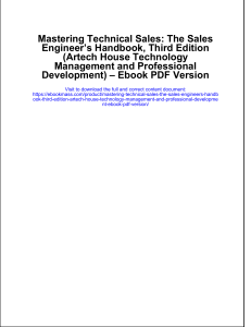 698433703-Mastering-Technical-Sales-the-Sales-Engineers-Handbook-Third-Edition-Artech-House-Technology-Management-and-Professional-Development-eBook-PDF-Version