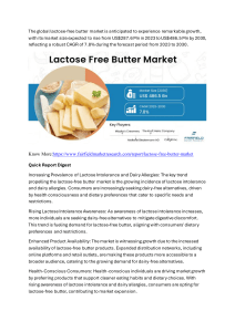 Lactose-Free Butter Market