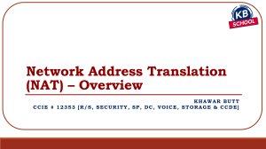 Network Address Translation (NAT) Overview