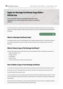Marriage Certificate Copy