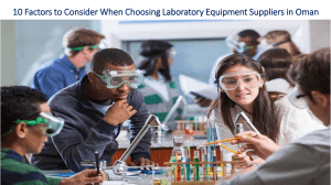 10 Factors to Consider When Choosing Laboratory Equipment Suppliers in Oman
