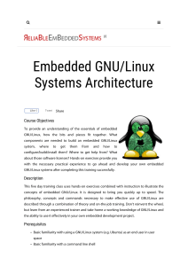 Linux Systems Architecture