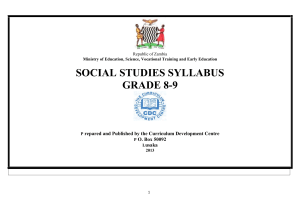 34. SOCIAL STUDIES 8-9 SYLLABUS