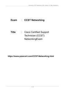 CCST Networking Exam Dumps For Success