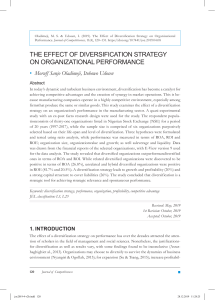 effect of product dversification on performance