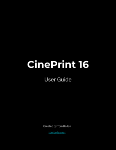 CinePrint16 User Guide