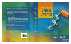 Textbook - System Dynamics - William J Palm III - Second Edition