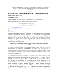 El Debate entre Economía de Mercado y Eco UNMSM