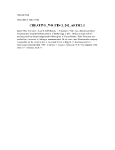 CREATIVE WRITING 242 ARTICLE