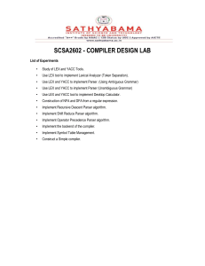 SCSA2602 Compiler Design Lab Manual Updated