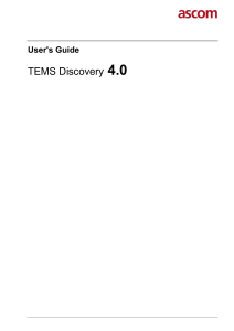 TEMS Discovery 4 0 User Guide