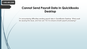 What to do if you Cannot Send Payroll Data In QuickBooks Desktop