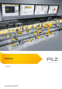 Pilz PNOZ X4 Relay Operating Manual