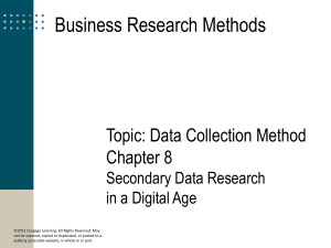 Topic 5 (Data collection Method)