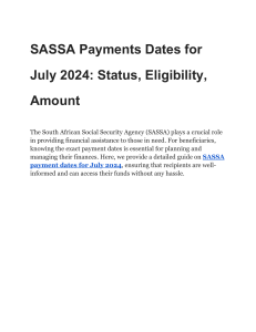 SASSA Payments Dates for July 2024  Status, Eligibility, Amount (1)