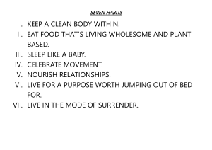 SEVEN HABITS