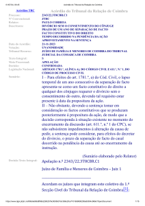 Acórdão do Tribunal da Relação de Coimbra