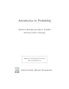 Dimitri P. Bertsekas and John N. Tsitsiklis - Introduction to Probability -Athena Scientific (2002)