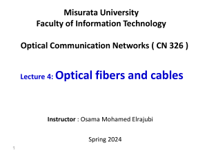 Ch 04 Optical fibers and cables