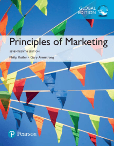Principles of Marketing 17th Edition (Pearson) by Philip Kotler and Gary Armstrong