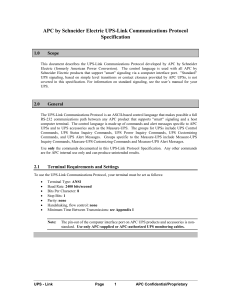 UPS-Link Protocol Specification (1)