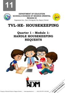 HE HOUSEKEEPING GR11 Q1 MODULE 1 for student