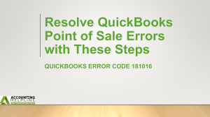Best ever guide for fixing QuickBooks Error Code 181016