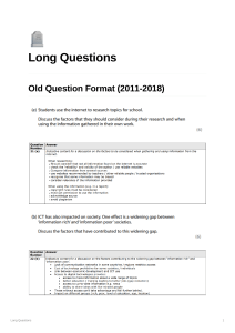 ICT Long Questions