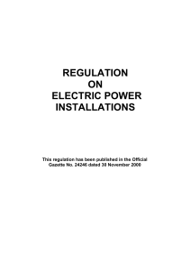 electrical high current regulation
