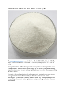 Sodium Gluconate Industry Size, Share, Demand & Growth by 2034