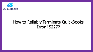 QuickBooks Error 15227: How to Fix This Common Update Issue