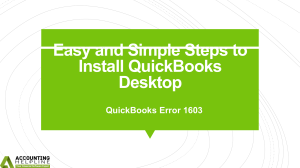 How to end QuickBooks Desktop Error 1603 instantly