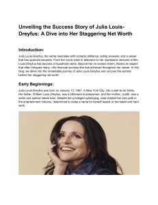 Unveiling the Success Story of Julia Louis-Dreyfus