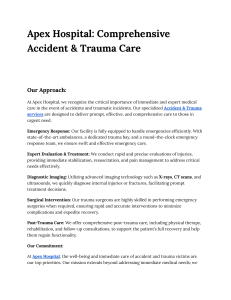 Apex Hospital  Comprehensive Accident & Trauma Care