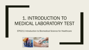Chapter 1 PDF notes Introduction to Medical Laboratory Test (1)
