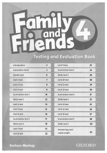 Family and friends 4 Tests www frenglish